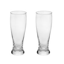 Jogo 2 copos 430ml para cerveja de vidro transparente tulipa Bon Gourmet - 27784