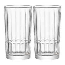 Jogo 2 Copos Altos Cristalle para Água e Drinks Vidro Lapidado Transparente Hauskraft Jogo 2 Copos Altos Cristalle para Água e Drinks Vidro Lapidado Transparente Hauskraft