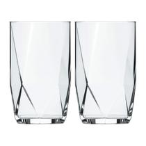 Jogo 2 Copos Chiques 360ml Topázio Drinks Vidro Agua E Suco Jogo 2 Copos Chiques 360ml Topázio Drinks Vidro Agua E Suco