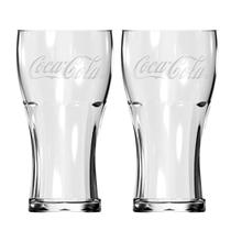 Jogo 2 Copos Coca Cola Vidro Transparente 300ml - Nadir