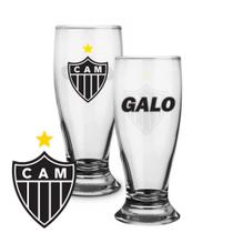 Jogo 2 Copos De Cerveja Chopp Atletico Mineiro Futebol 200ml - Brasfoot