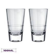 Jogo 2 Copos de Shot 100ml Caninha Dose Tequila Whisky