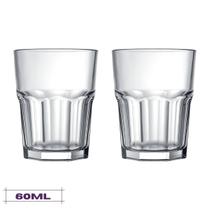 Jogo 2 Copos de Shot 60ml Bristol Dose Tequila Whisky