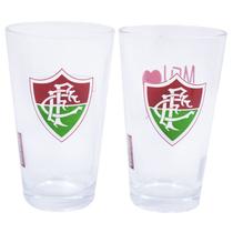 Jogo 2 copos de vidro 475ml - fluminense Jogo 2 copos de vidro 475ml - fluminense
