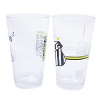 Jogo 2 copos de vidro 475ml - santos