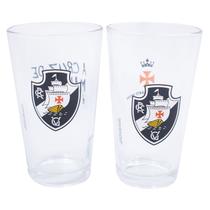 Jogo 2 copos de vidro 475ml - vasco