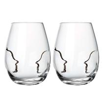 Jogo 2 Copos De Vidro Água Suco 580ml Passione Lapidada Escultura Luxo Jogo 2 Copos De Vidro Água Suco 580ml Passione Lapidada Escultura Luxo