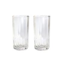 Jogo 2 Copos de Vidro Água Suco Vitamina Coquetel Long Drink Multiuso 320ML Jogo 2 Copos de Vidro Água Suco Vitamina Coquetel Long Drink Multiuso 320ML