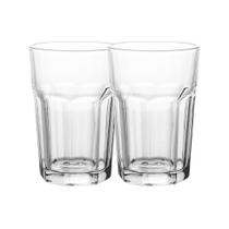 Jogo 2 Copos de Vidro Alto Vidro para Drink Bebidas Allure Transparente 425ml Wolff