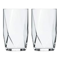 Jogo 2 Copos De Vidro Transparente 360ml Topazio Long Drink Jogo 2 Copos De Vidro Transparente 360ml Topazio Long Drink