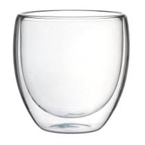 Jogo 2 copos parede dupla em vidro borossilicato 240ml Coffe Time - Dynasty