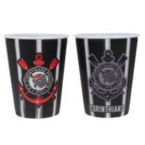 Jogo 2 copos plástico 3d 400ml - corinthians Jogo 2 copos plástico 3d 400ml - corinthians