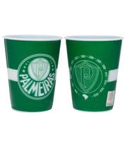 Jogo 2 Copos Plástico 3D 400ml - Palmeiras