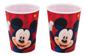 Jogo 2 Copos Plástico Mickey 400ml - Disney