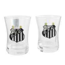 Jogo 2 Copos Shot Vidro 50ml - Santos Jogo 2 Copos Shot Vidro 50ml - Santos