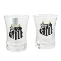 Jogo 2 copos shot vidro 50ml - santos Jogo 2 copos shot vidro 50ml - santos
