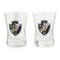 Jogo 2 Copos Shot Vidro 50ml - Vasco