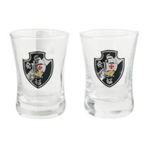 Jogo 2 copos shot vidro 50ml - vasco Jogo 2 copos shot vidro 50ml - vasco
