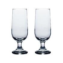 Jogo 2 Copos Taça de Vidro Chopp Hannover 300ml Casa Linda