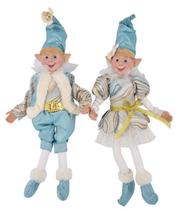 Jogo 2 Crianças 35cm ul Decoração Natal