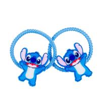 Jogo 2 Elástico Cabelo Azul Stitch - Disney Jogo 2 Elástico Cabelo Azul Stitch - Disney