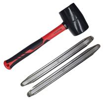 Jogo 2 Espatulas Borracheiro Pneus Leves 30cm Martelo