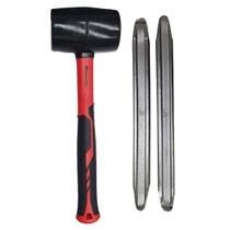 Jogo 2 Espátulas Desmontar Pneu Profissional 300mm Martelo
