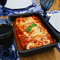 Jogo 2 Formas Assadeira Bolo Retangular Atóxico Antiaderente 32cm e 42 cm