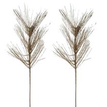 Jogo 2 Galhos Decorativo Haste Flor de Natal Longas e Finas Champanhe 60cm - Bela Flor Jogo 2 Galhos Decorativo Haste Flor de Natal Longas e Finas Champanhe 60cm - Bela Flor