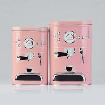 Jogo 2 Latas Kitchen Rosa 20x14x9cm - The Home