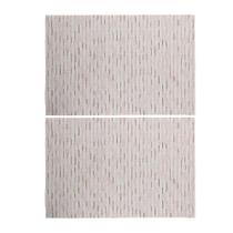 Jogo 2 Lugar Americano Retangular Mesa PVC Carpet Bege 45x30cm Lyor