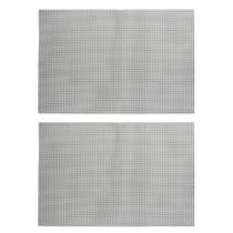 Jogo 2 Lugar Americano Retangular Mesa PVC Dotted Cinza 45x30cm Lyor Jogo 2 Lugar Americano Retangular Mesa PVC Dotted Cinza 45x30cm Lyor