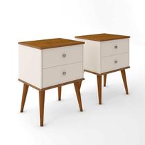 Jogo 2 Mesas Cabeceira Mesinhas Quarto Decoração Moderna Lateral Cama Organizadora Berlim Jogo 2 Mesas Cabeceira Mesinhas Quarto Decoração Moderna Lateral Cama Organizadora Berlim