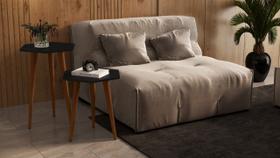 Jogo 2 Mesas Lateral e Apoio Pés Palito Tampo Sextavado cor Preto - Comprar Móveis em Casa Jogo 2 Mesas Lateral e Apoio Pés Palito Tampo Sextavado cor Preto - Comprar Móveis em Casa