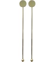 Jogo 2 Misturadores 19cm Para Drink Shake And Snack Bolinha Em Aço Inox Cor Dourada Jogo 2 Misturadores 19cm Para Drink Shake And Snack Bolinha Em Aço Inox Cor Dourada