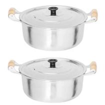 Jogo 2 Panela Caçarola Alumínio Pequenas Polido N 16 E 18 Jogo 2 Panela Caçarola Alumínio Pequenas Polido N 16 E 18