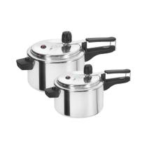 Jogo 2 Panela de Pressão 2,5 Litros e 4,5 Litros Polida - Kit 2 Peças