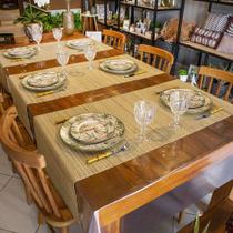 Jogo 2 Passadeiras Mesa Em Junco 1,50mt X 30cm Caminho Mesa