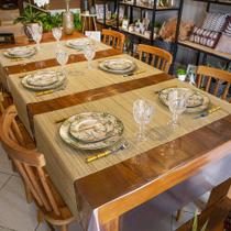 Jogo 2 Passadeiras para Mesa em Junco 1,50mt x 30cm Caminho Mesa