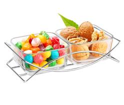 Jogo 2 Petisqueiras Mimo VD23215 Vidro Transparente