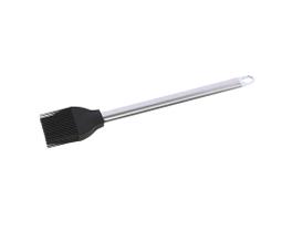 Jogo 2 Pincéis Silicone Cabo Inox Preto 25,5 cm Mimo Style Jogo 2 Pincéis Silicone Cabo Inox Preto 25,5 cm Mimo Style