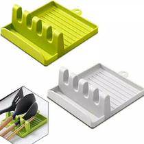 Jogo 2 Porta Talher Apoio Mesa Escorredor Utensílios Cozinha