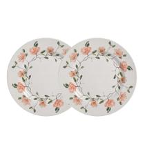 Jogo 2 Prato Sobremesa Magnólia By Aurora Cerâmica Alleanza 20cm