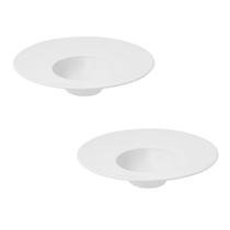 Jogo 2 Pratos de Entrada Tipo Chapéu 30,5cm Oxford 240ml em Porcelana Jogo 2 Pratos de Entrada Tipo Chapéu 30,5cm Oxford 240ml em Porcelana
