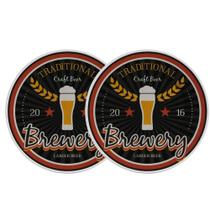 Jogo 2 Pratos Raso Cerâmica Churrasco Cerveja Beer Brewery Alleanza 29cm 2ª linha