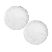 Jogo 2 Pratos Raso Porcelana New Bone Butterfly 26,5cm Lyor Branco Jogo 2 Pratos Raso Porcelana New Bone Butterfly 26,5cm Lyor Branco