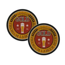 Jogo 2 Pratos Sobremesa Cerâmica Cerveja Beer Alleanza 2ª Linha