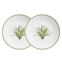 Jogo 2 Pratos Sobremesa Coup Nature By Aurora Cerâmica 21cm Alleanza