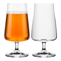 Jogo 2 Taça de Cerveja Chopp Bohemia Cristal Ecológico Titanium Alex 380ml Crystalex Wolff