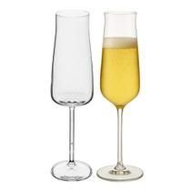 Jogo 2 Taça de Cristal para Champanhe Transparente Ecológico 210ml Wolff